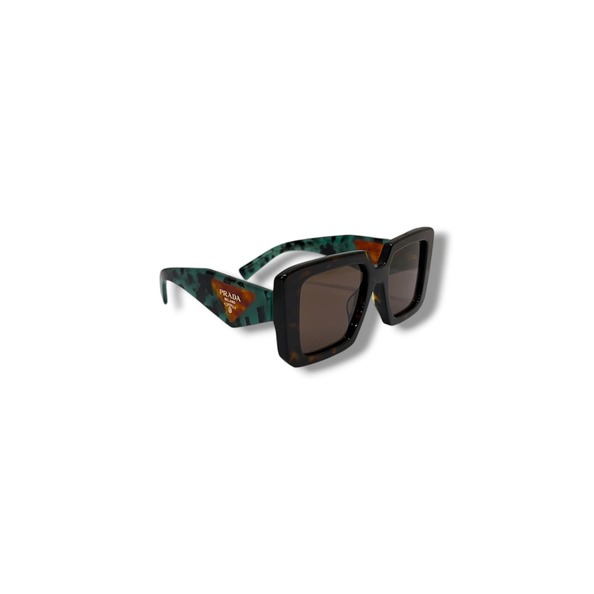 PRADA Sunglasses SPR23Y-F Green Ana Black  Rank (B)