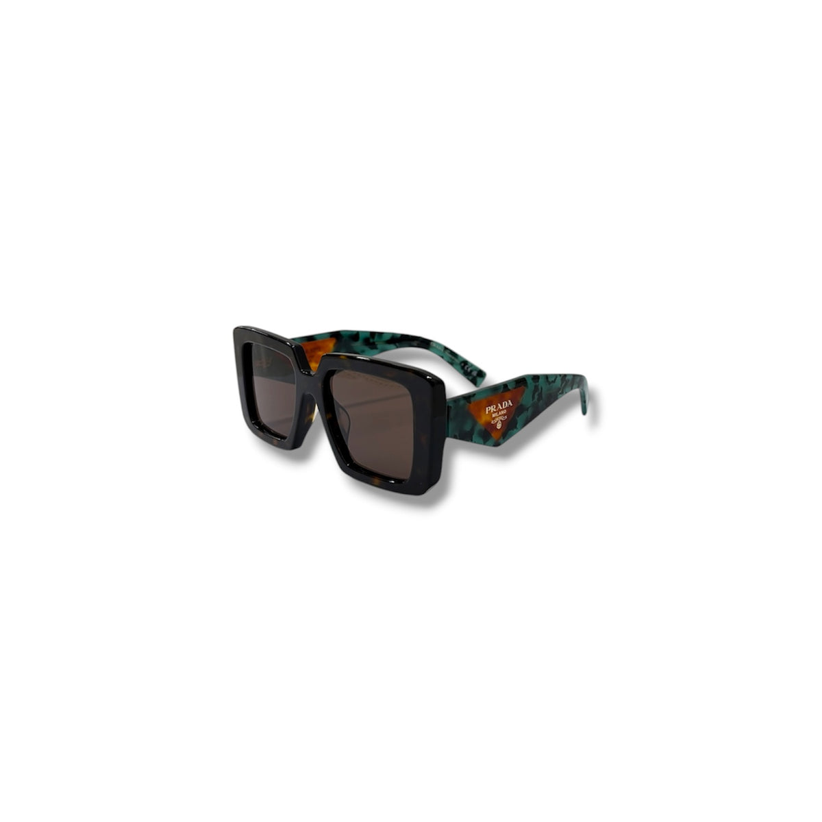 PRADA Sunglasses SPR23Y-F Green Ana Black  Rank (B)