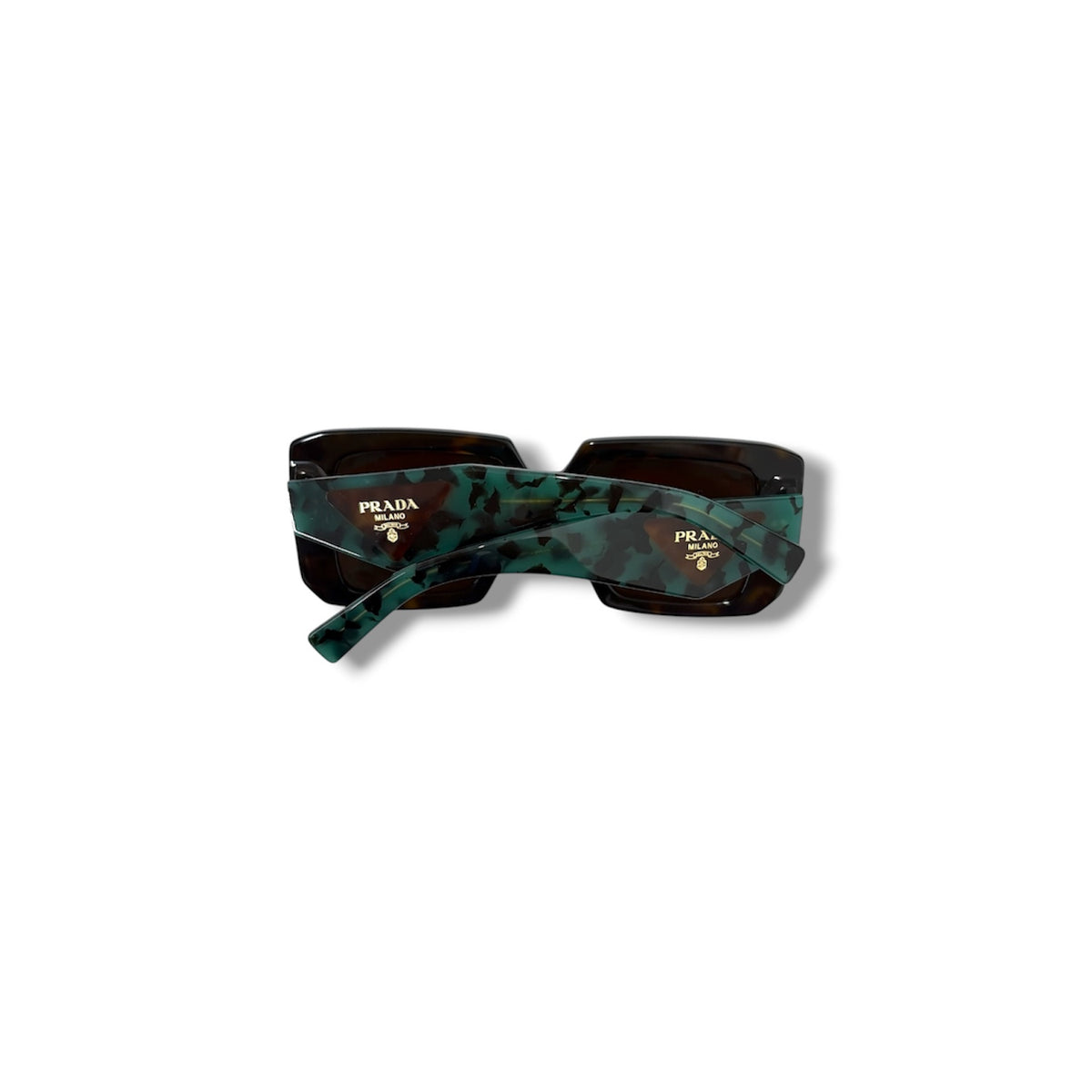 PRADA Sunglasses SPR23Y-F Green Ana Black  Rank (B)