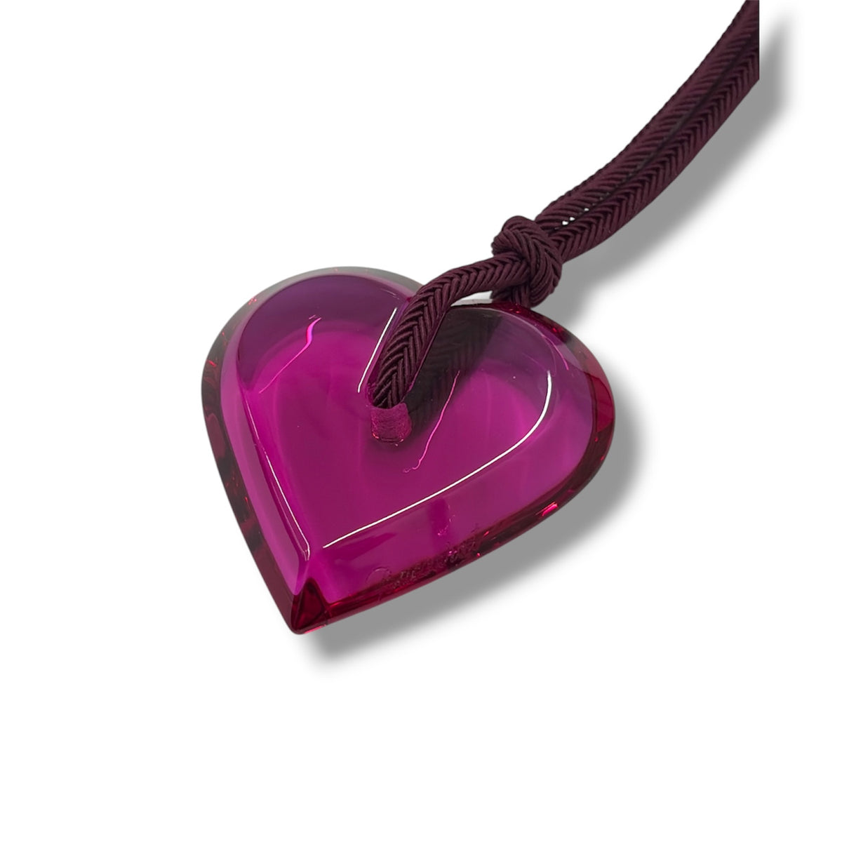 Baccarat Necklace Pink Necklace Crystal Heart Necklace