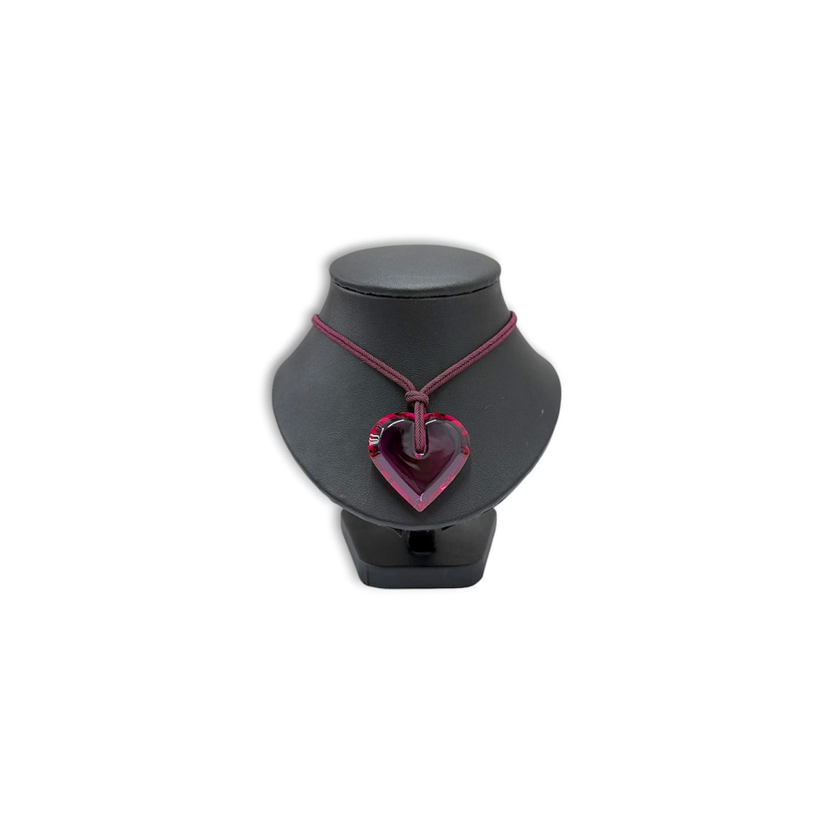Baccarat Necklace Pink Necklace Crystal Heart Necklace