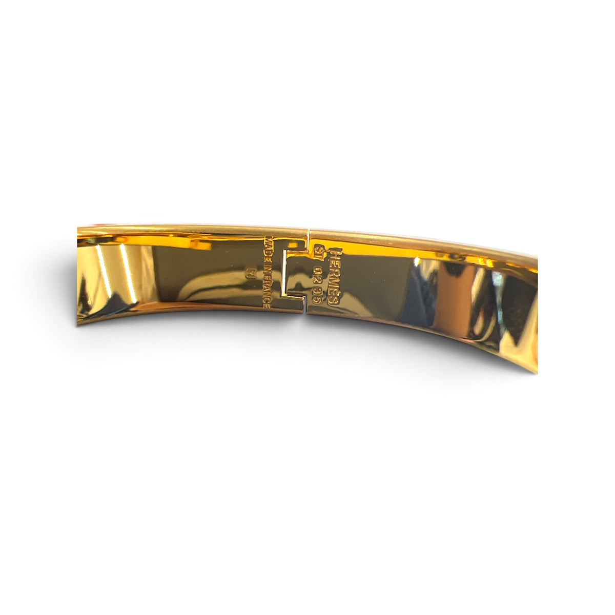 HERMES Bracelet White And Gold ST 0235/H700001F Clic