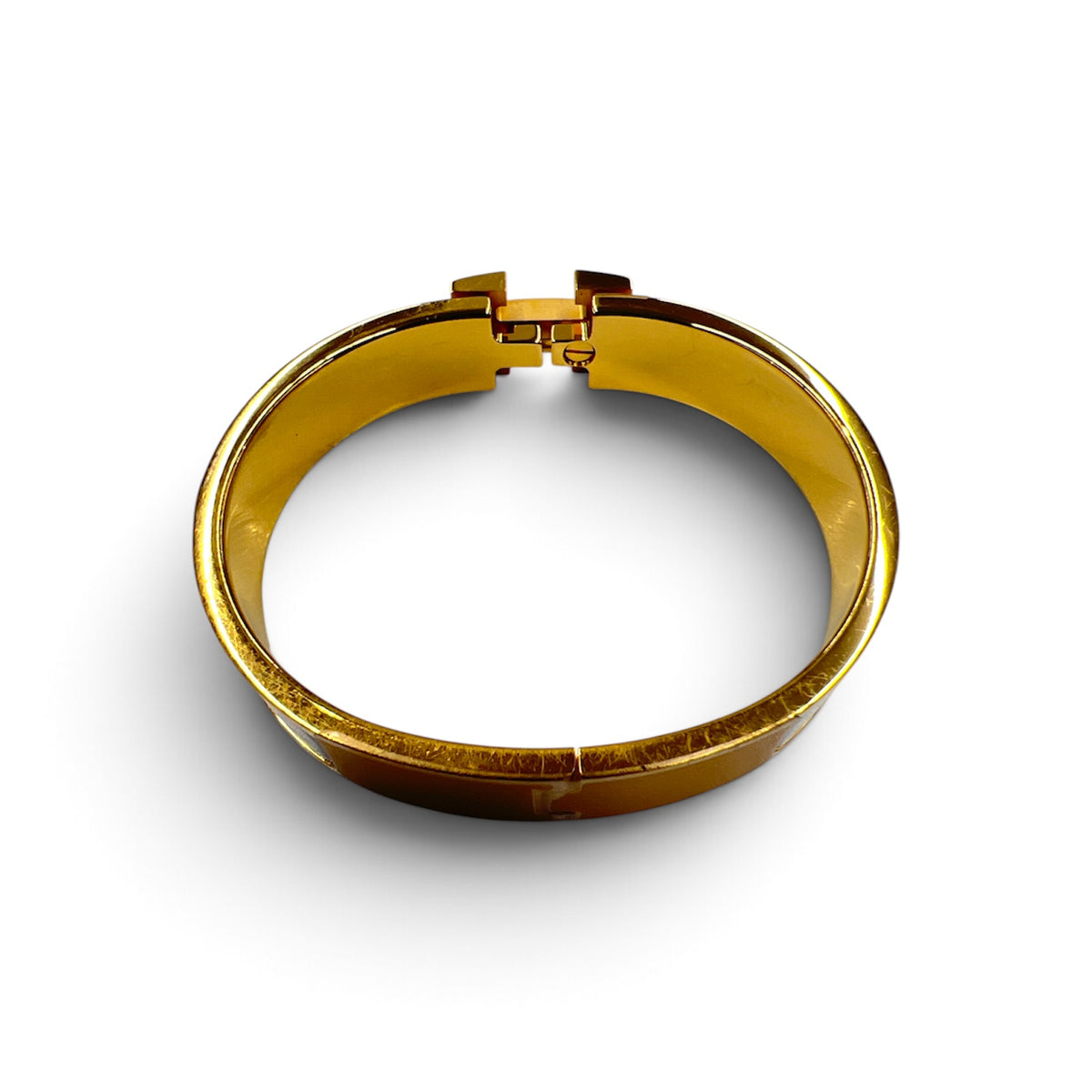 HERMES Bracelet White And Gold ST 0235/H700001F Clic
