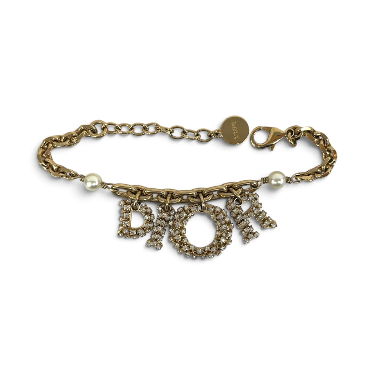CHRISTIAN DIOR Bracelet Gold Lady Dior / B1745 W0MCY03SU Rank (B)