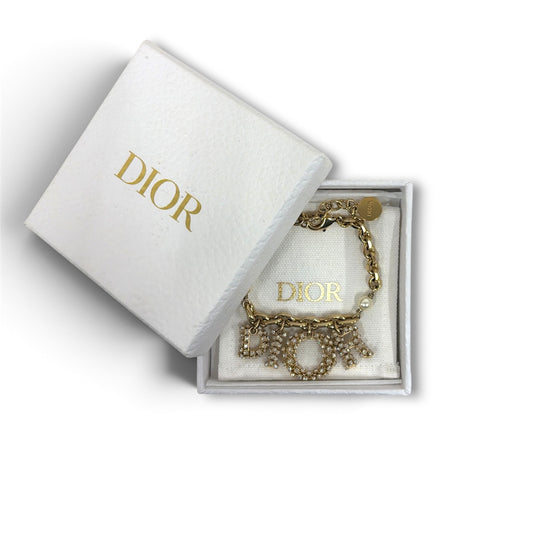 CHRISTIAN DIOR Bracelet Gold Lady Dior / B1745 W0MCY03SU Rank (B)