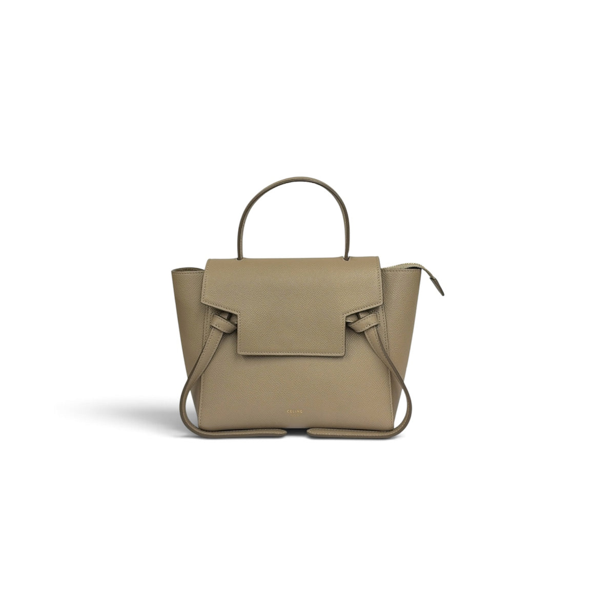 CELINE 2WAY Bag Nano Belt Bag Beige U-AT-0188 Rank (B)