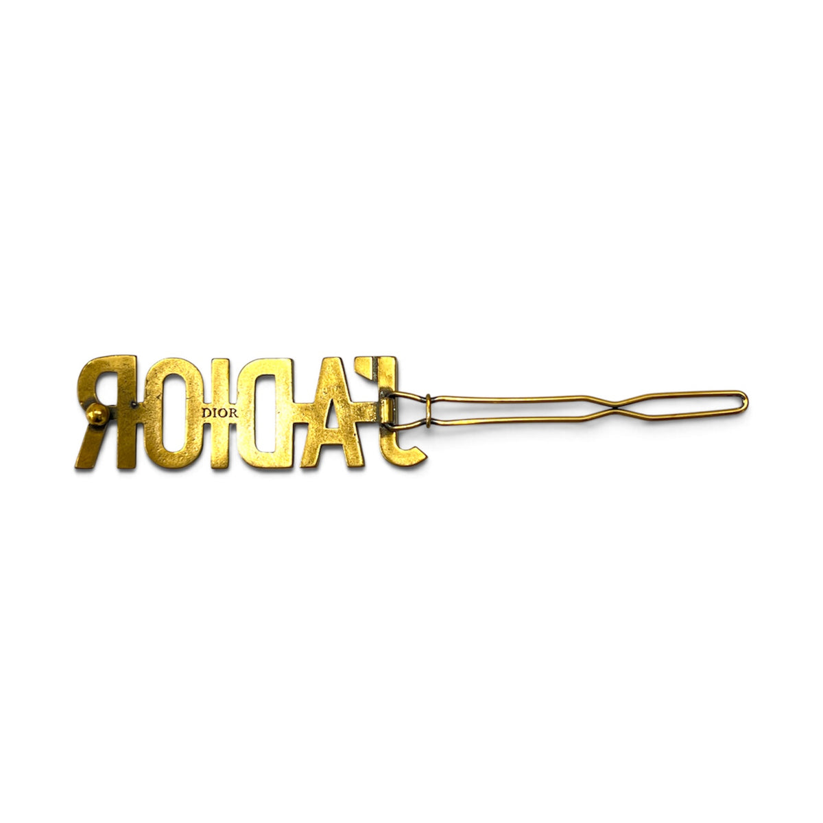 CHRISTIAN DIOR Hair Clip  Gold JADIOR *Damage Rank(B)