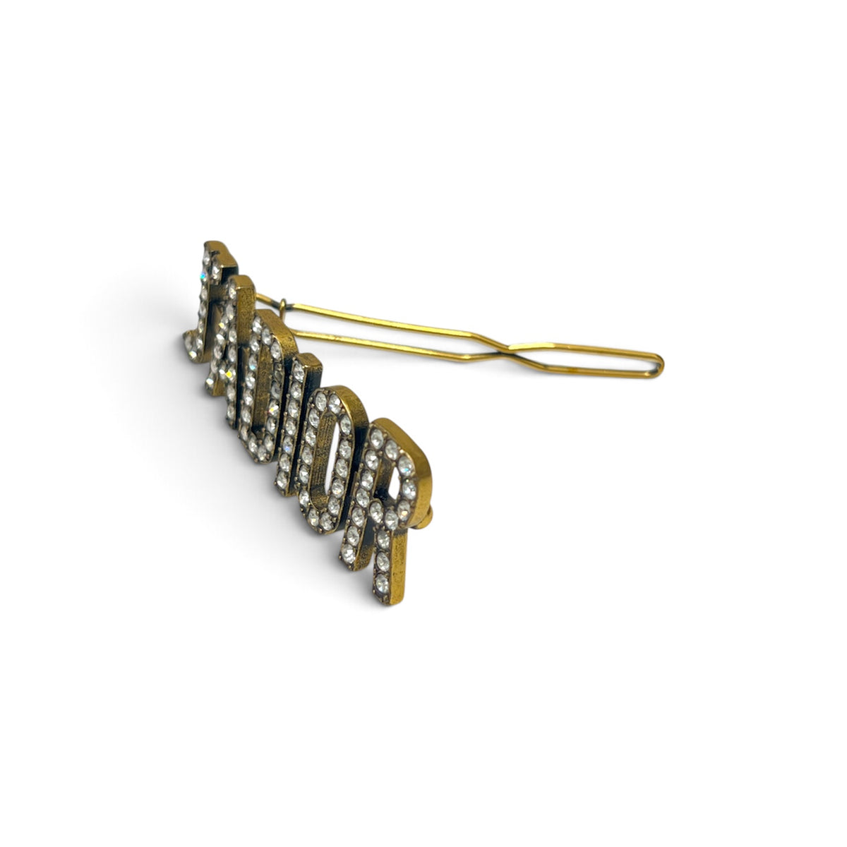 CHRISTIAN DIOR Hair Clip  Gold JADIOR *Damage Rank(B)