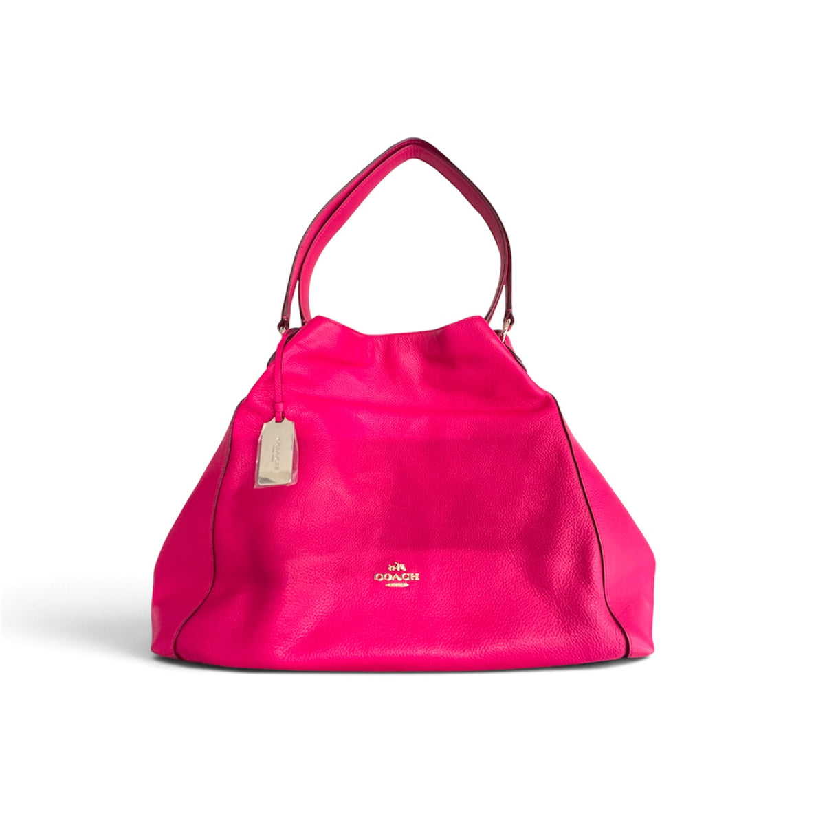 COACH Shoulder Bag 33547 Shocking Pink Small Scratch Rank (AB)