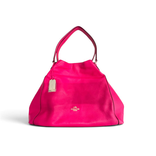 COACH Shoulder Bag 33547 Shocking Pink Small Scratch Rank (AB)