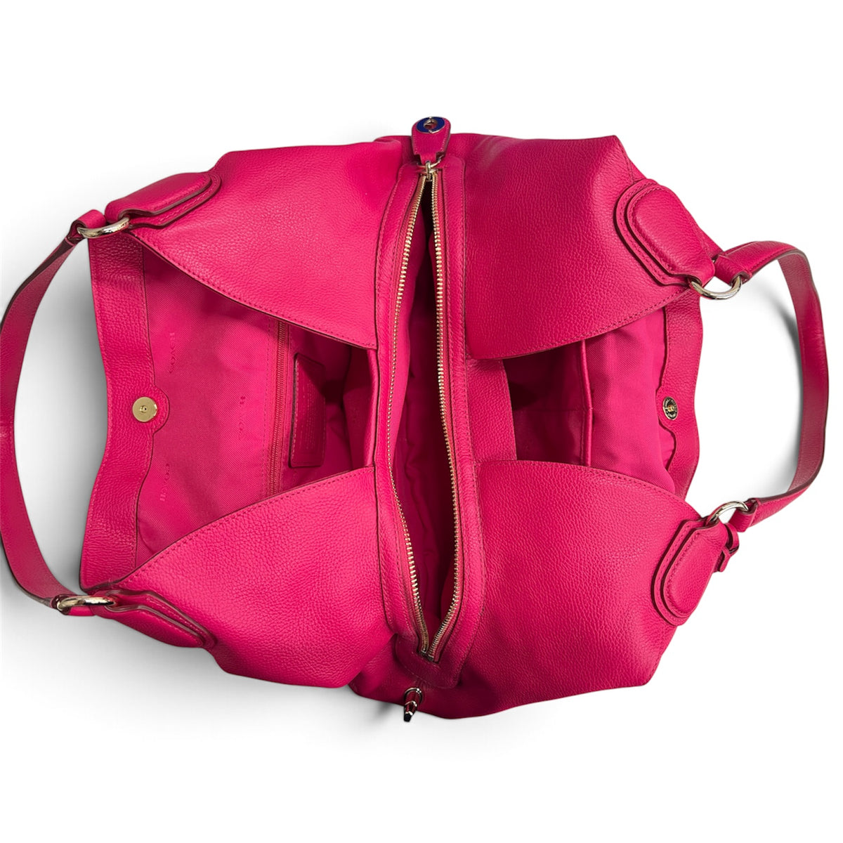 COACH Shoulder Bag 33547 Shocking Pink Small Scratch Rank (AB)
