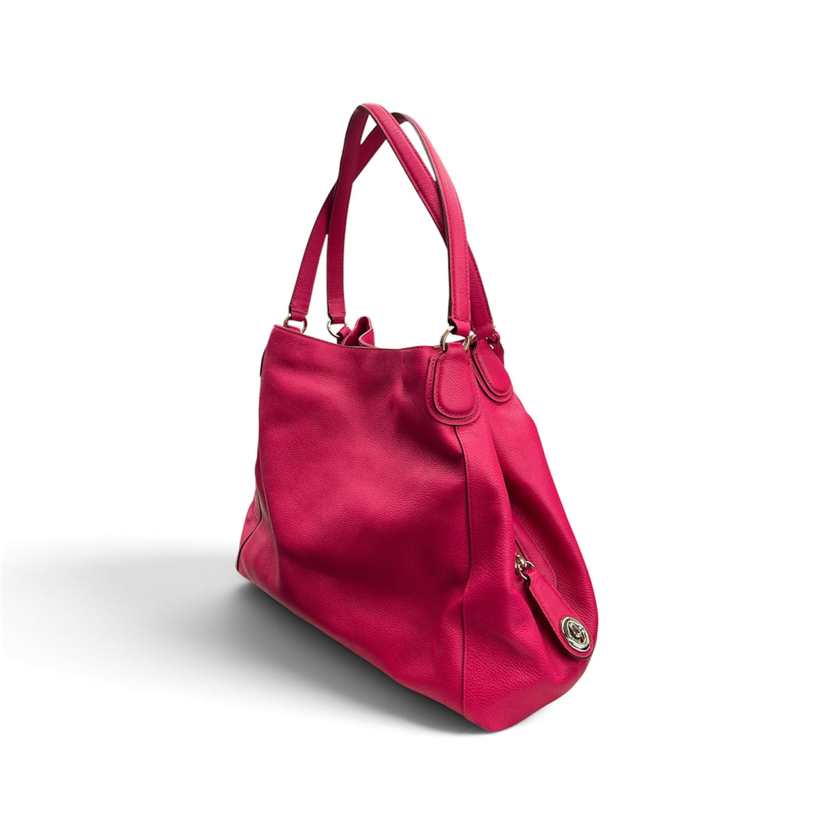 COACH Shoulder Bag 33547 Shocking Pink Small Scratch Rank (AB)