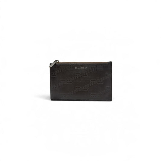 BALENCIAGA Card Case 717784 Gray 2221-055583 *Scratch* Rank (B)