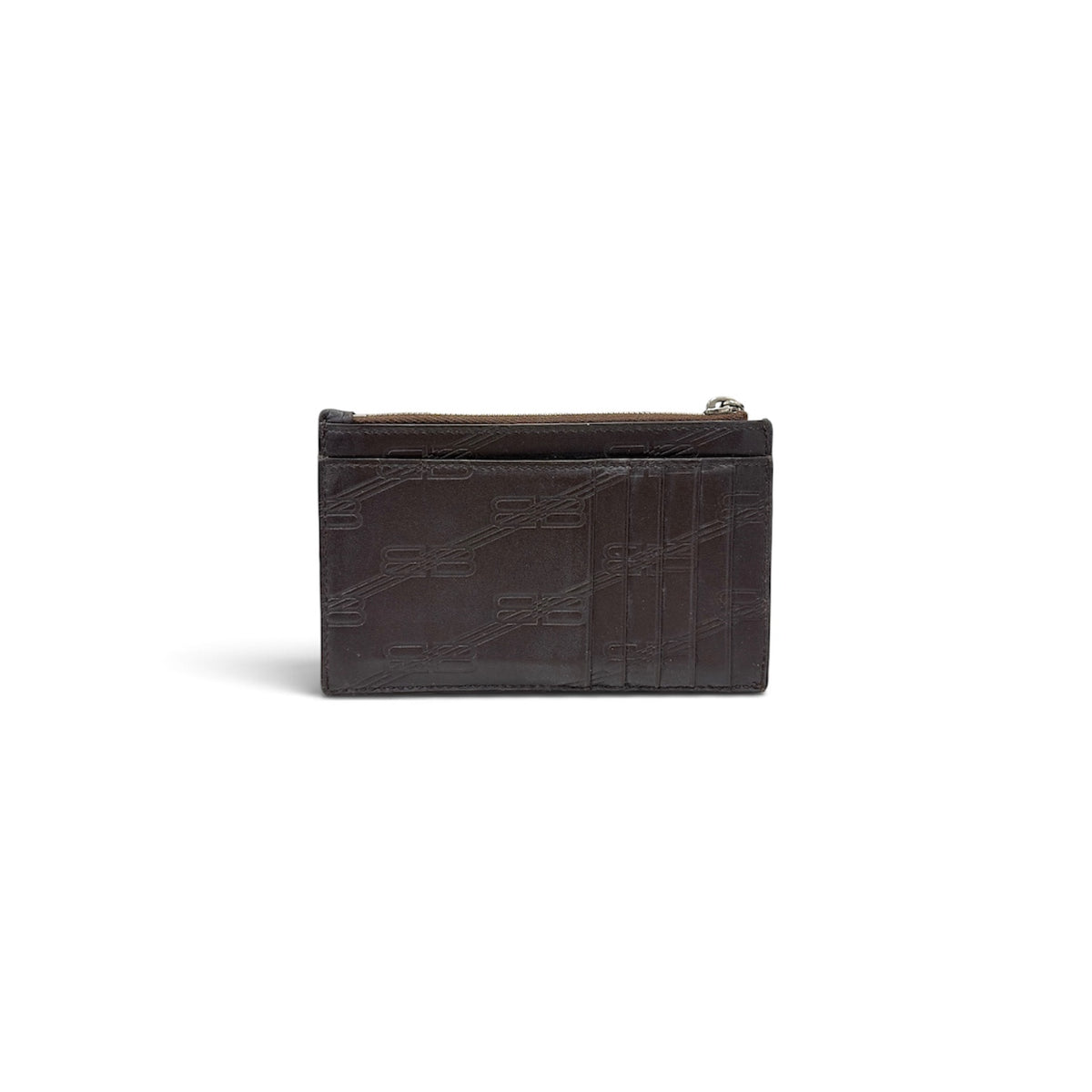 BALENCIAGA Card Case 717784 Gray 2221-055583 *Scratch* Rank (B)