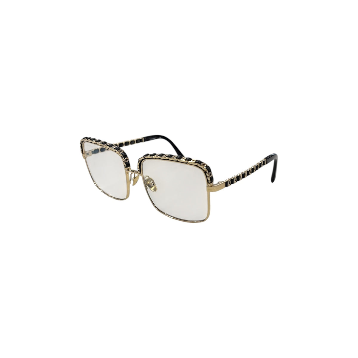 CHANEL GLASSES 71370L3951 BLACK/GOLD RANK (B)