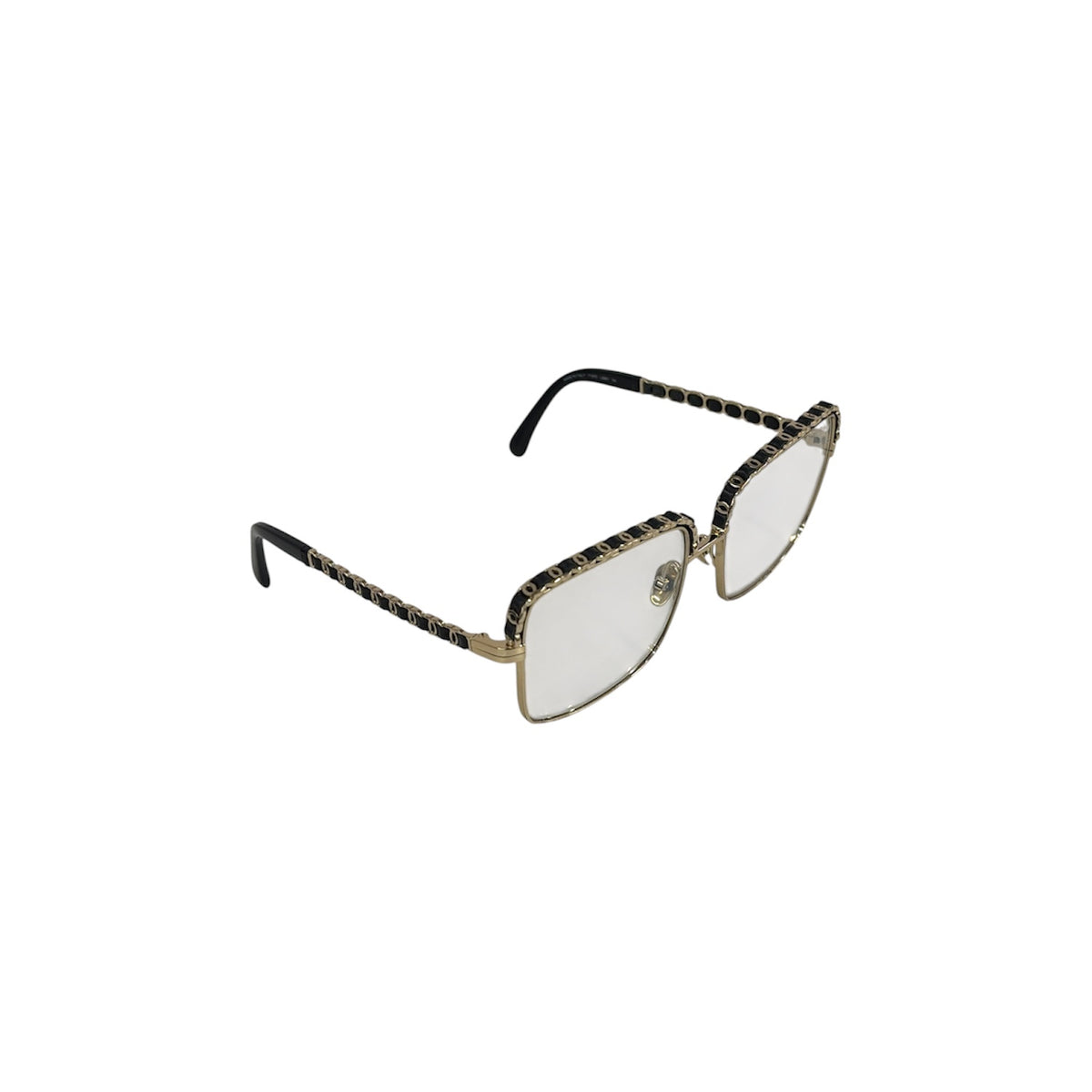 CHANEL GLASSES 71370L3951 BLACK/GOLD RANK (B)