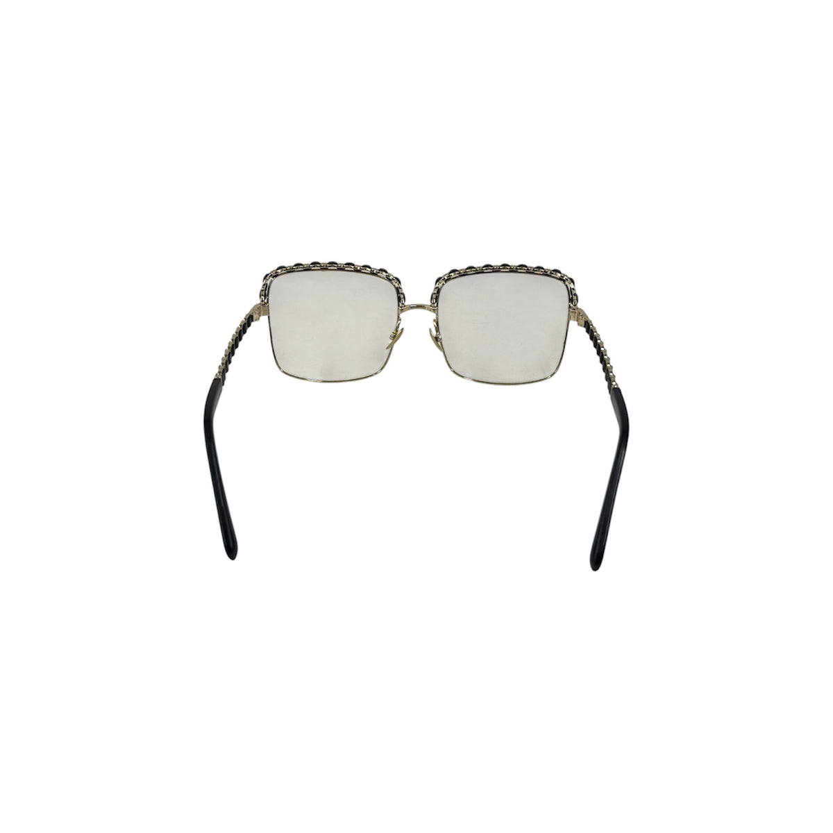 CHANEL GLASSES 71370L3951 BLACK/GOLD RANK (B)