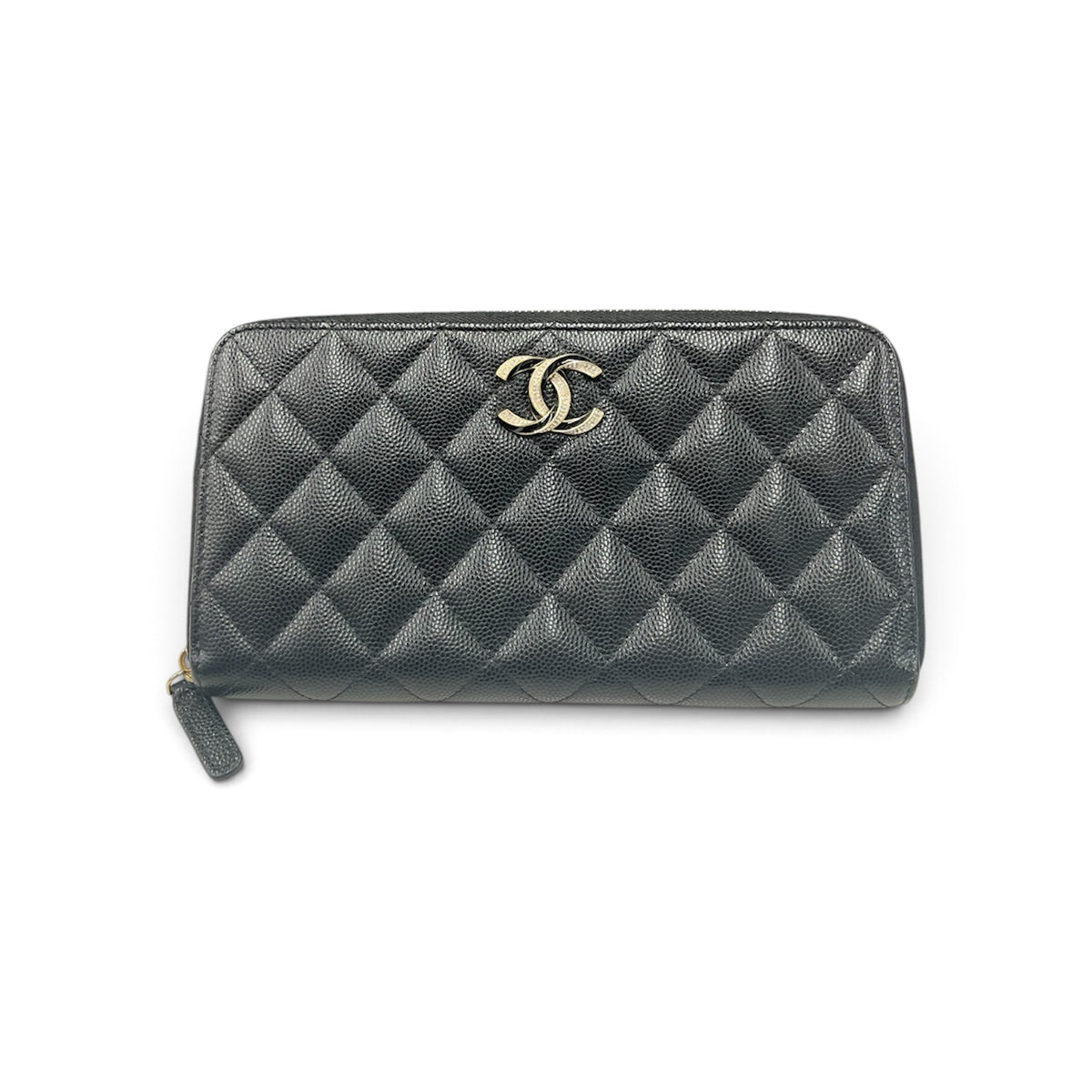 CHANEL Long Wallet  Black Scratch N391HUTS Rank (AB)