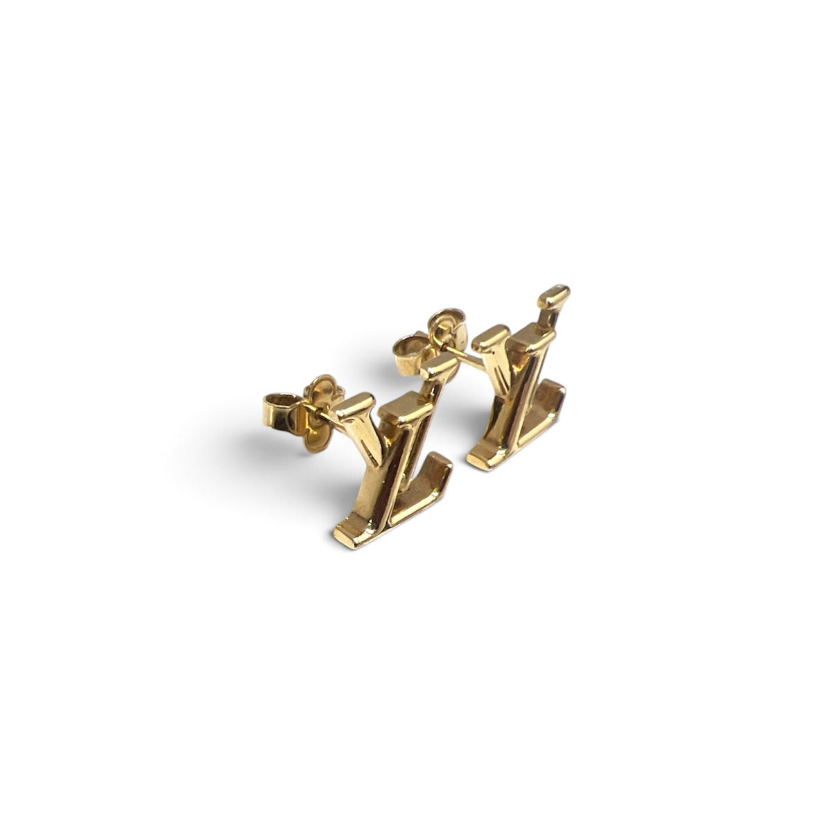 LOUIS VUITTON Earring  Gold  M00610 VA1252  Rank (B)