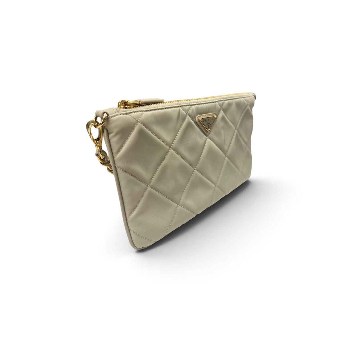 PRADA SHOULDER BAG Re-Nylon INI054 Rank(A) Ivory 42