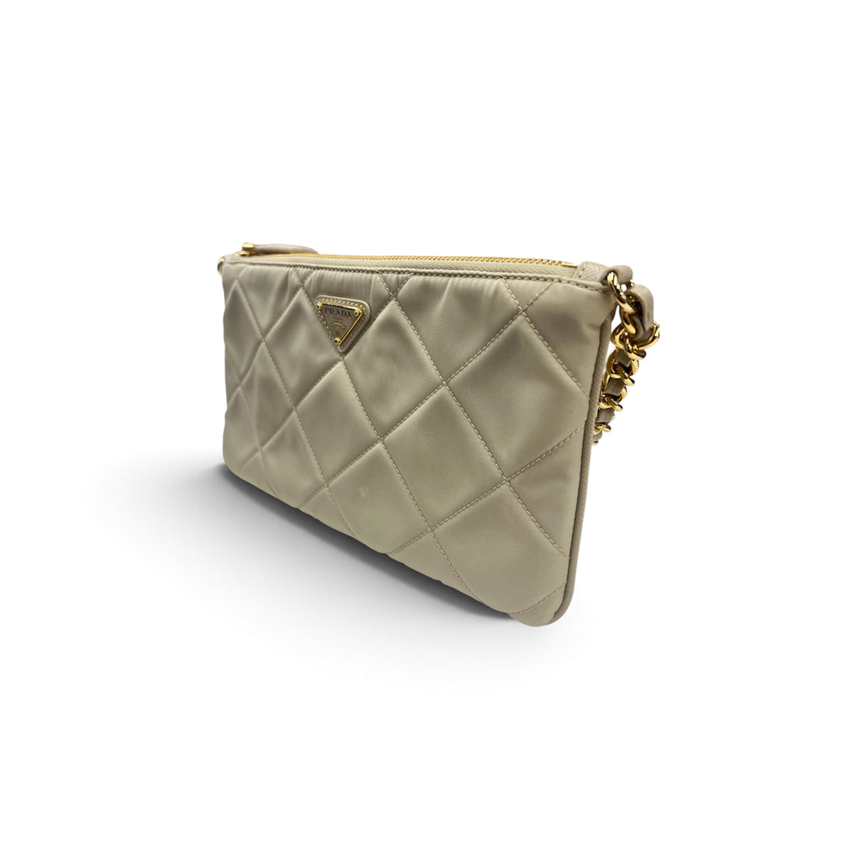 PRADA SHOULDER BAG Re-Nylon INI054 Rank(A) Ivory 42