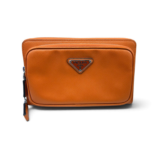 PRADA Waist Bag 2VH156 Orange 280 Rank (A)