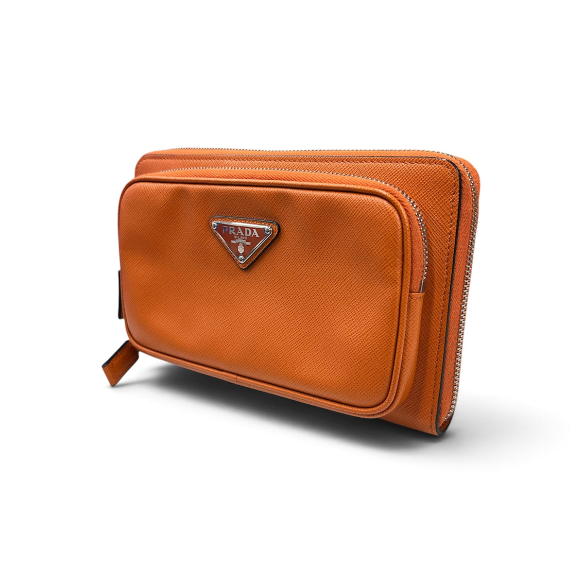 PRADA Waist Bag 2VH156 Orange 280 Rank (A)