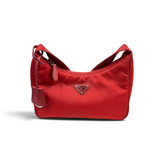 PRADA Shoulder Bag RE- Edition 2000 Red Stain 272 RFID Rank (B)