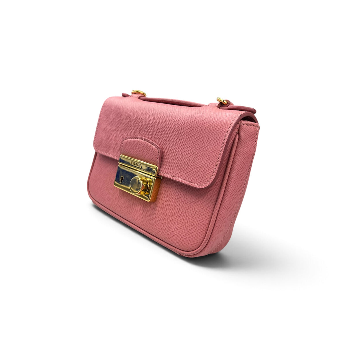 PRADA Shoulder Bag  Pink Stain 31 Saffiano Rank (B)