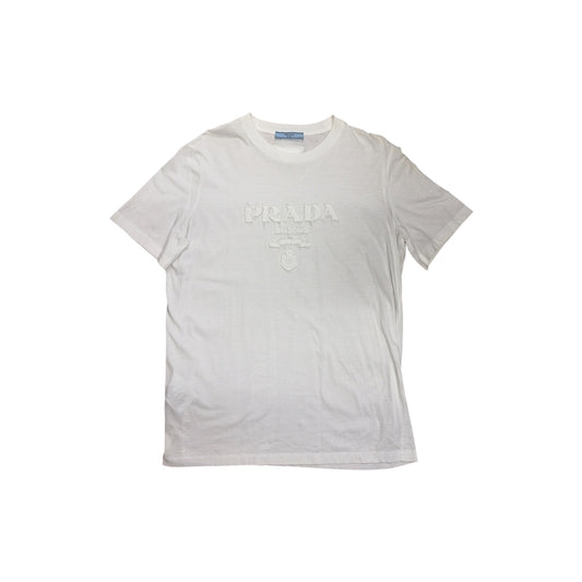 PRADA T-shirt SIZE M Lady's White 35838R *NFC* Rank (B)