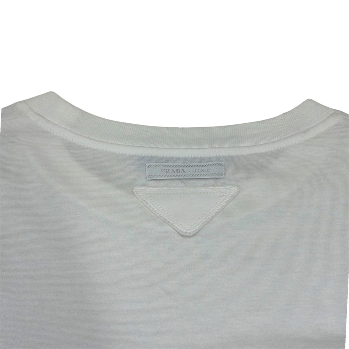 PRADA T-shirt SIZE M Lady's White 35838R *NFC* Rank (B)