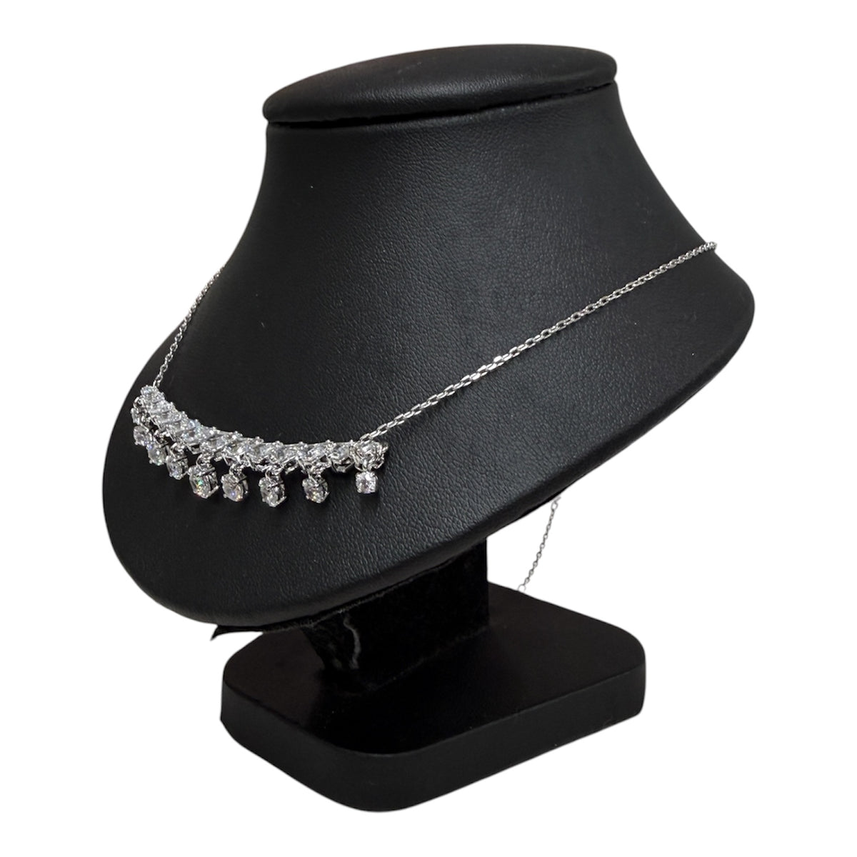 Swarovski Necklace Silver White Crystal Rank (A)