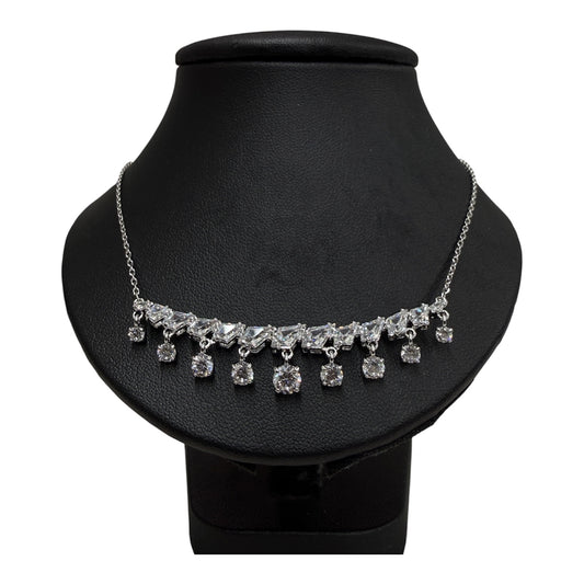 Swarovski Necklace Silver White Crystal Rank (A)