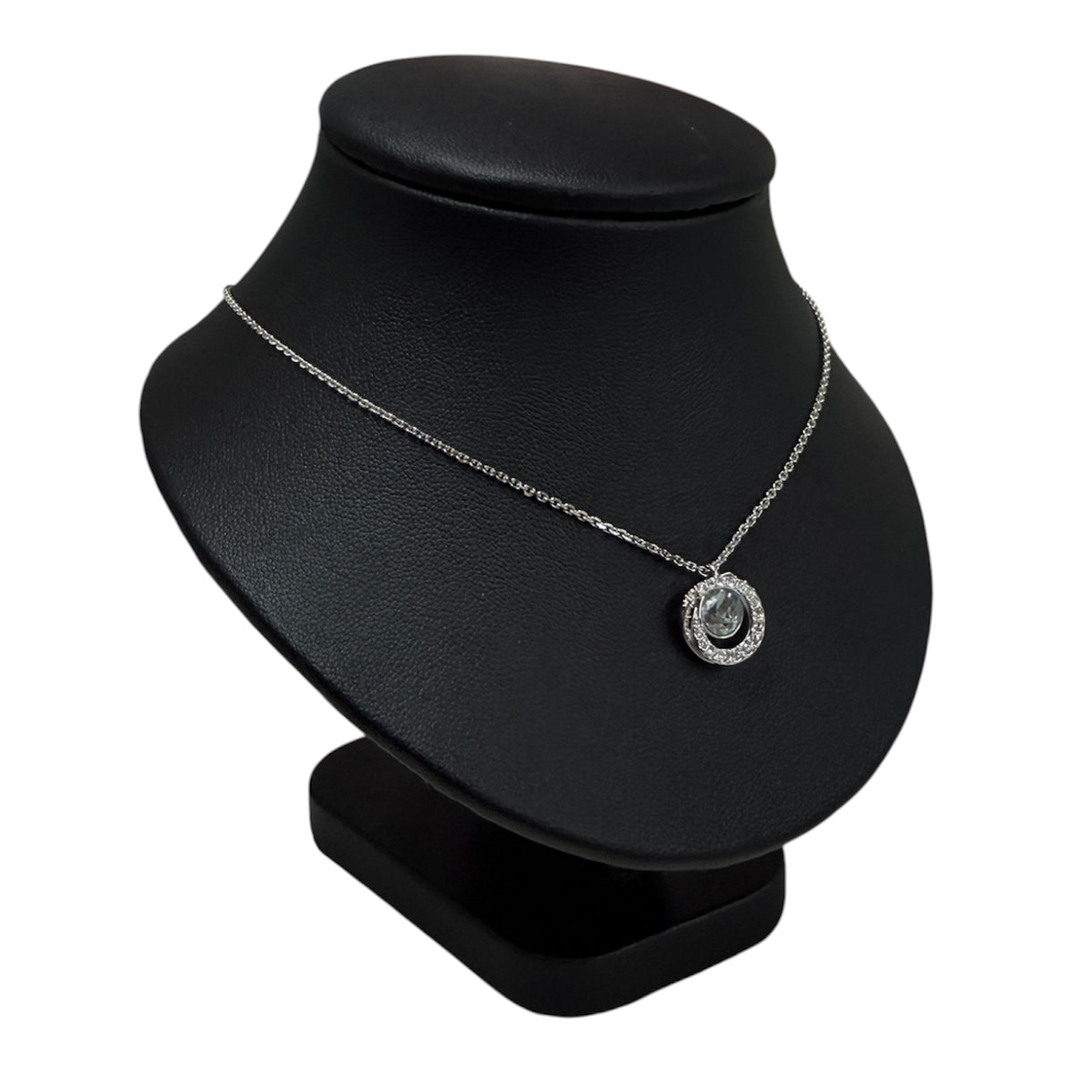 Swarovski Necklace Silver White Crystal Generation Pendant 52890 Rank (B)
