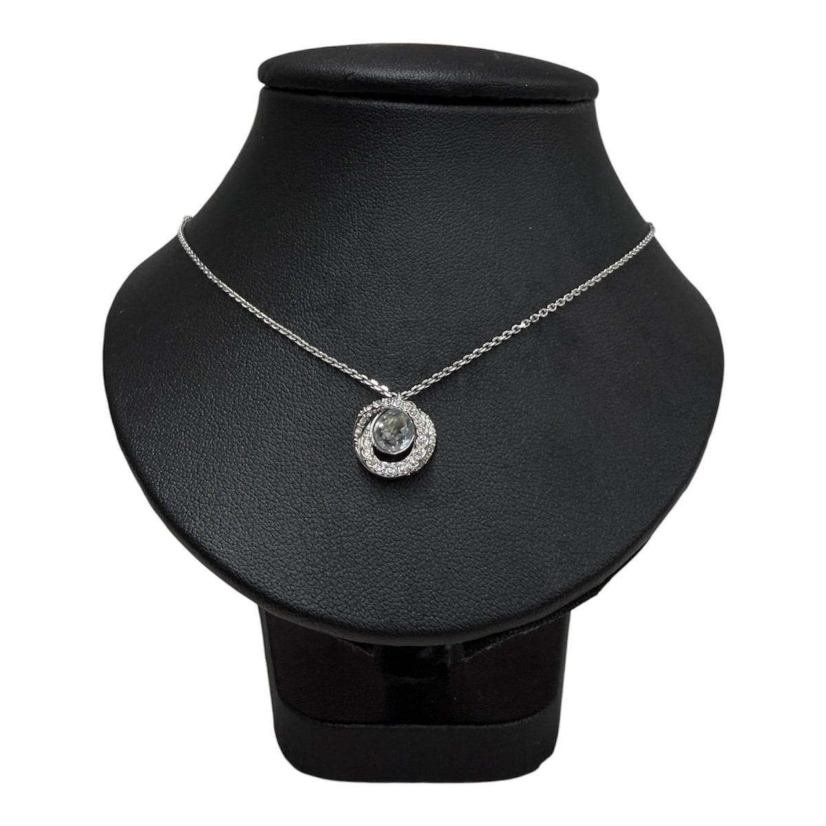 Swarovski Necklace Silver White Crystal Generation Pendant 52890 Rank (B)