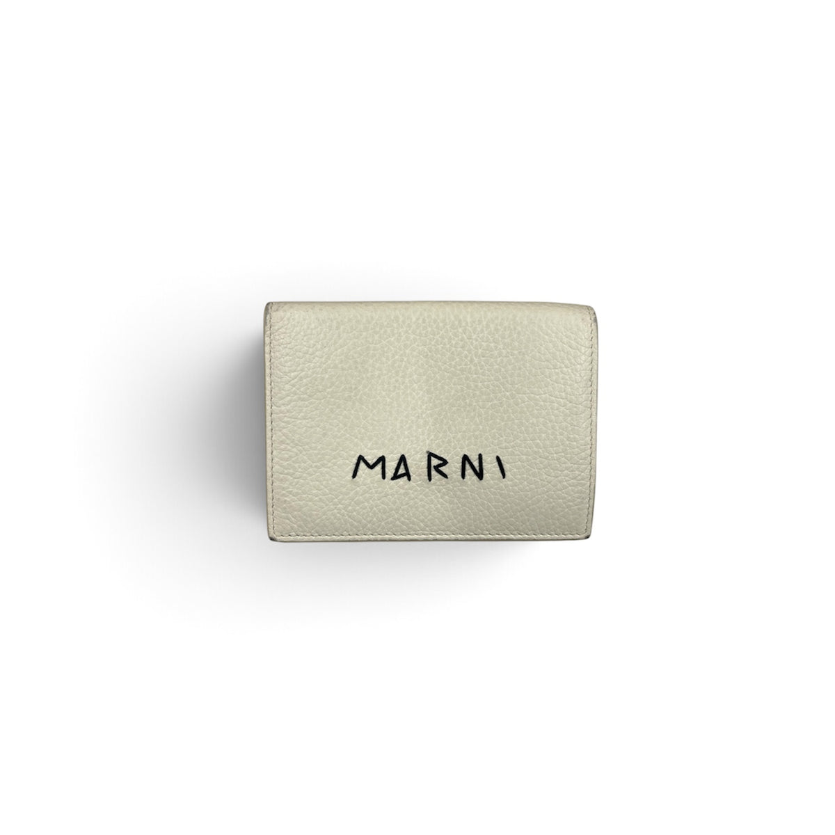 MARNI WALLET PFM00105UO Ivory Scratch/Stain