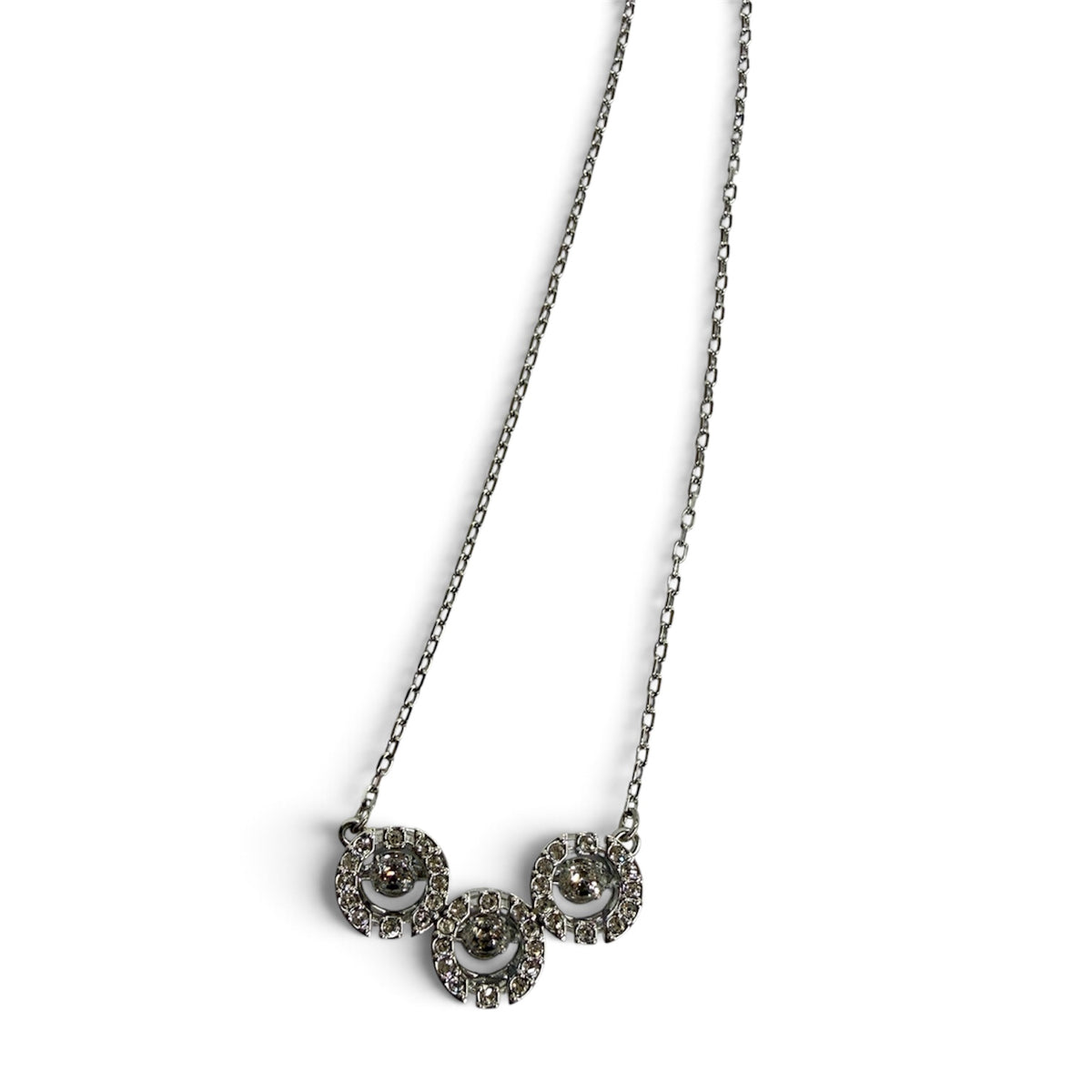 SWAROVSKI NECKLACE SILVER IDYLLIA WHITE CRY