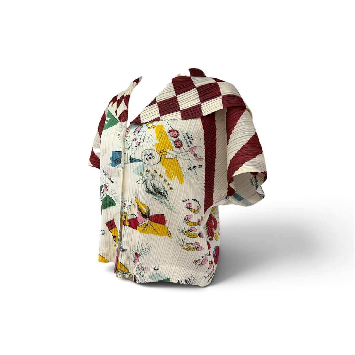 PLEATS PLEASE x Terry Johnson Cut And Sewn SIZE Free Lady's Multi Color PP31-JD851 *Stain* Rank (B)