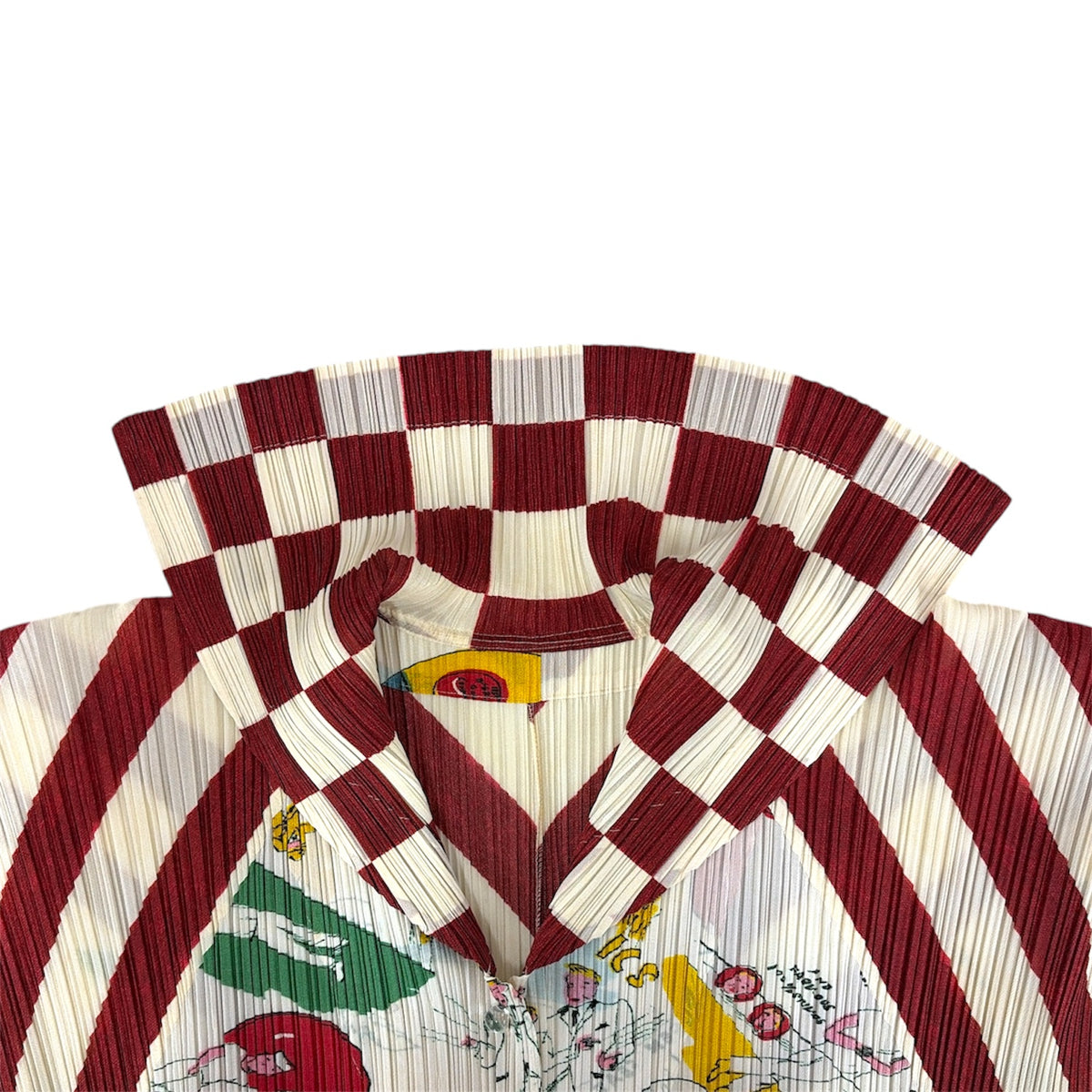 PLEATS PLEASE x Terry Johnson Cut And Sewn SIZE Free Lady's Multi Color PP31-JD851 *Stain* Rank (B)