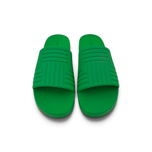 BOTTEGA VENETA Sandal 41 Mens Green Slider_In_Rubber *Stain* Rank (B)
