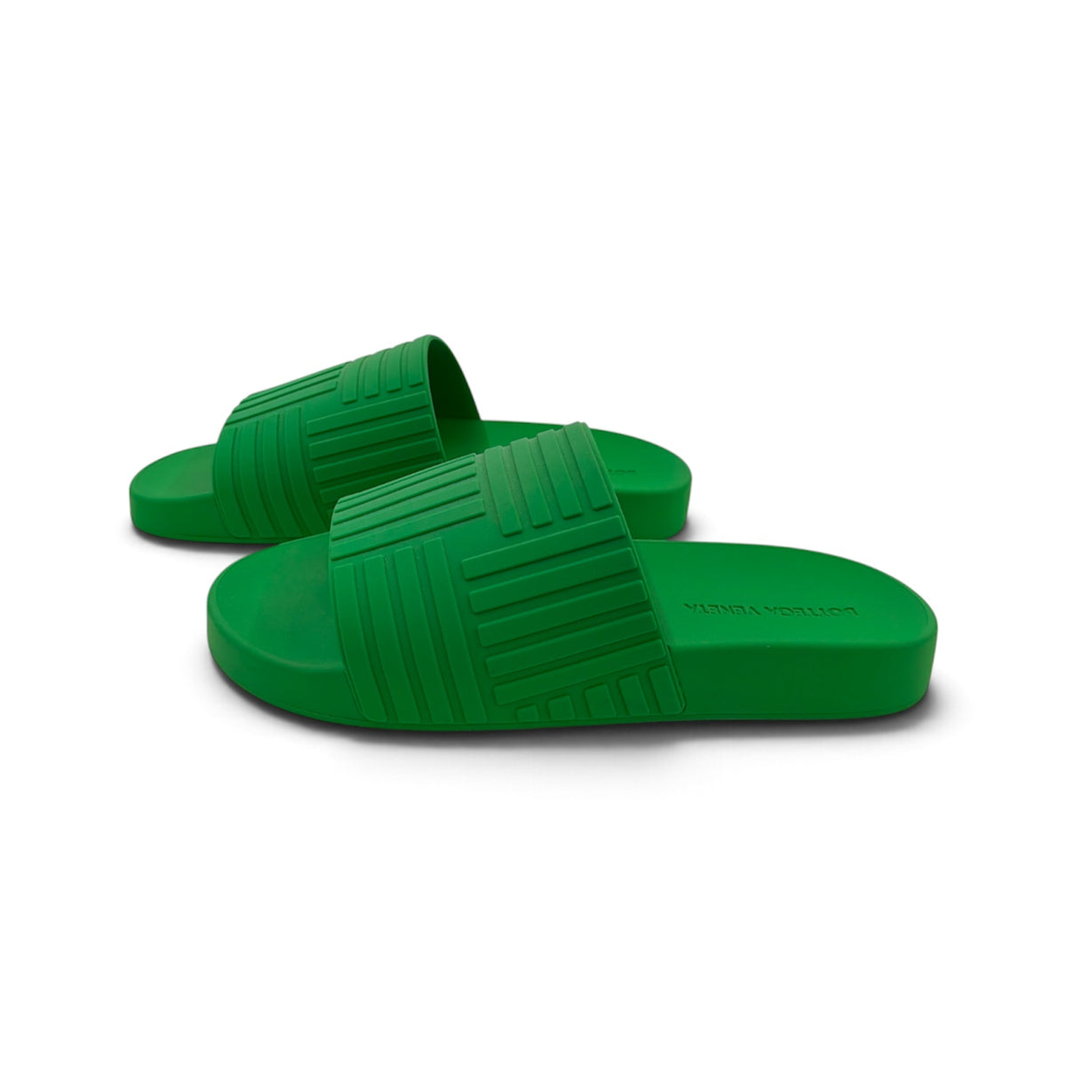 BOTTEGA VENETA Sandal 41 Mens Green Slider_In_Rubber *Stain* Rank (B)