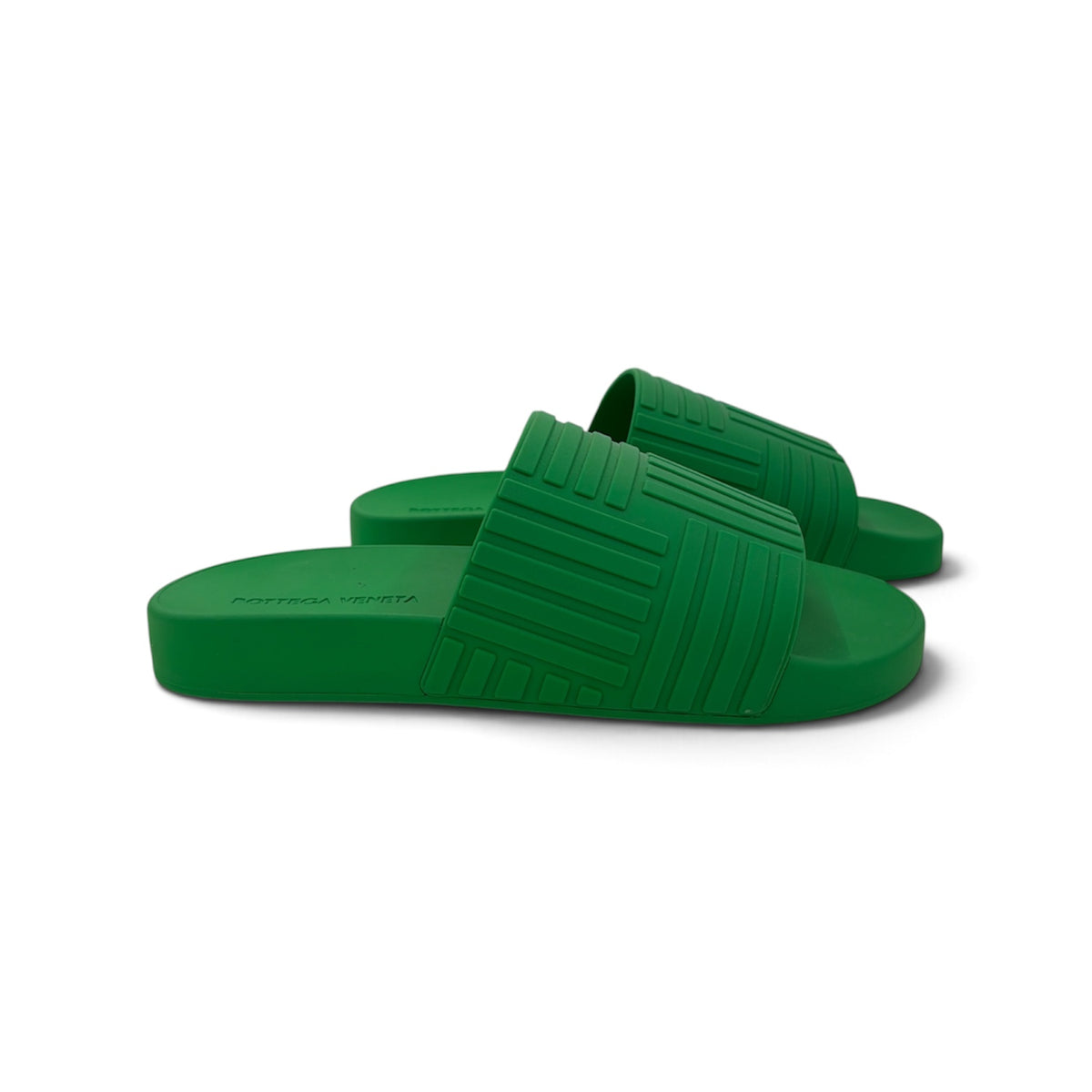 BOTTEGA VENETA Sandal 41 Mens Green Slider_In_Rubber *Stain* Rank (B)