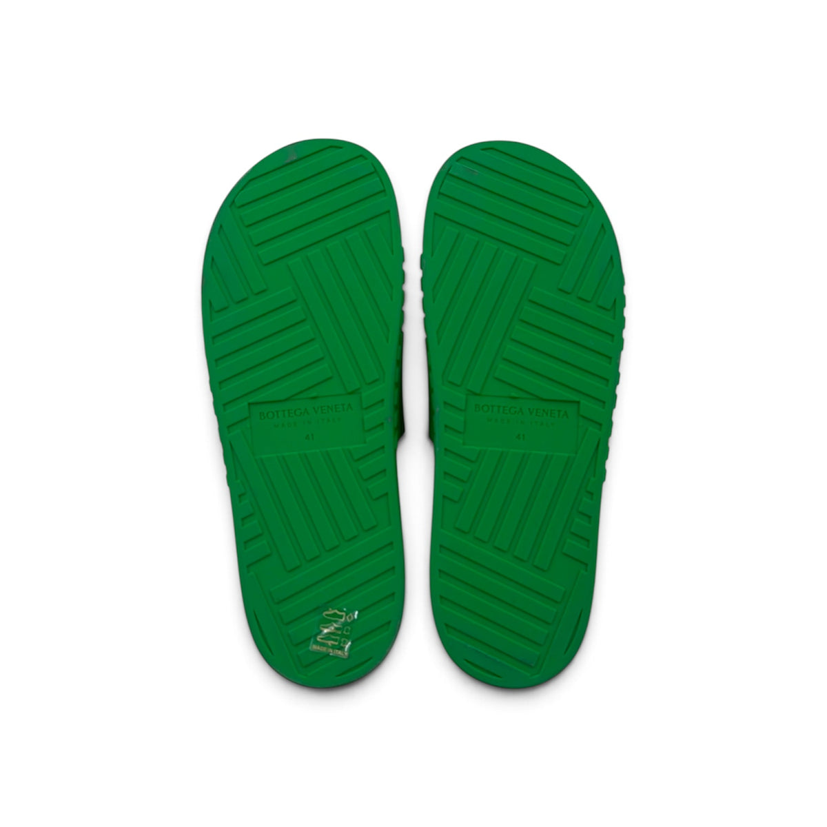 BOTTEGA VENETA Sandal 41 Mens Green Slider_In_Rubber *Stain* Rank (B)