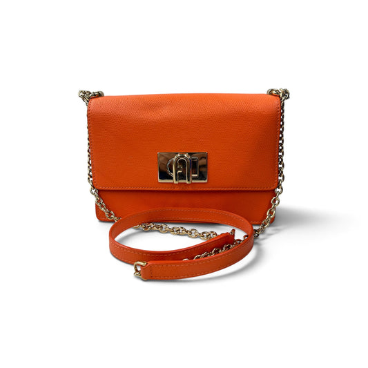 FURLA Shoulder Bag 286366 Orange 1927 MINI CROSSBODY Rank (B)