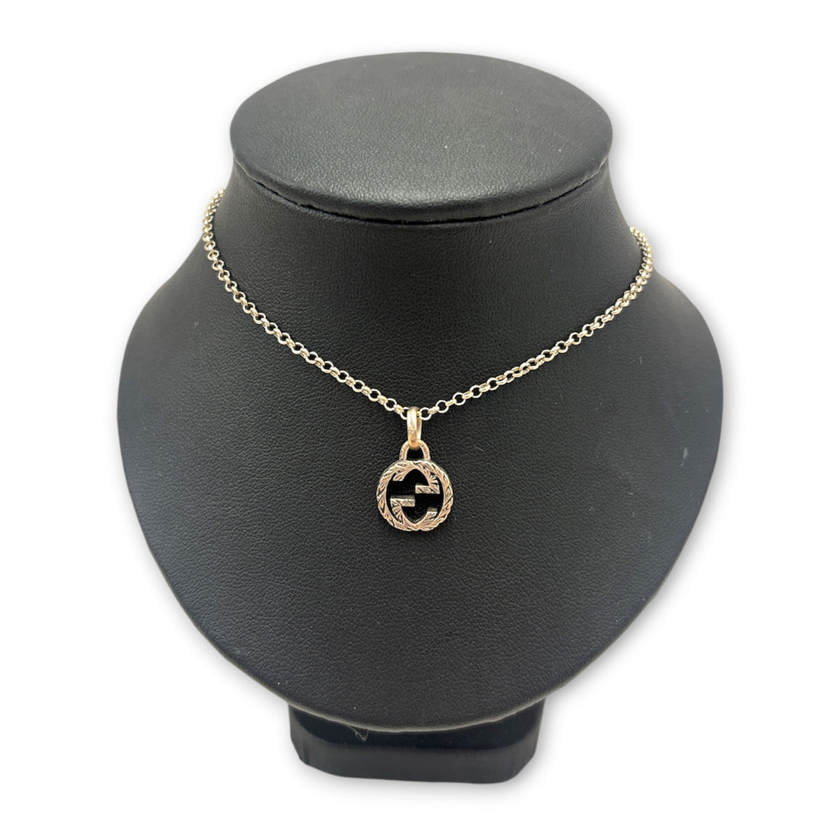 NECKLACE GUCCI SILVER 925 ARABESQUE PATTERN RANK (B)