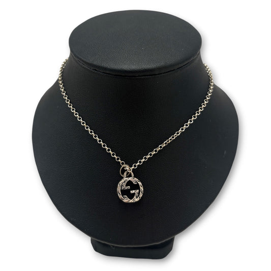 NECKLACE GUCCI SILVER 925 ARABESQUE PATTERN RANK (B)