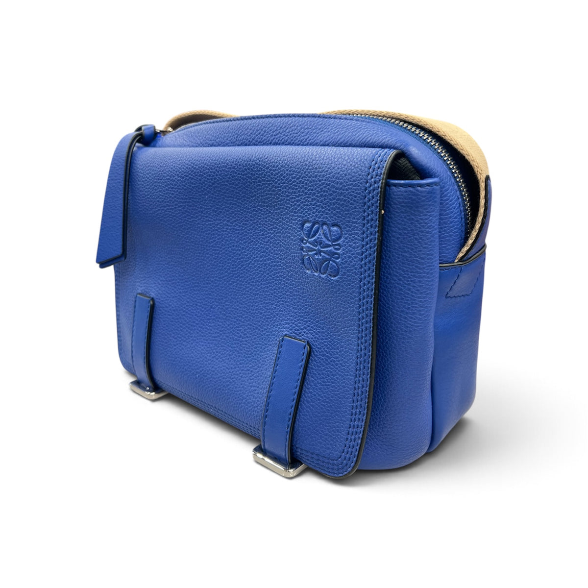 LOEWE 2WAY Bag  Blue  0611844 Military Messenger Rank (AB)