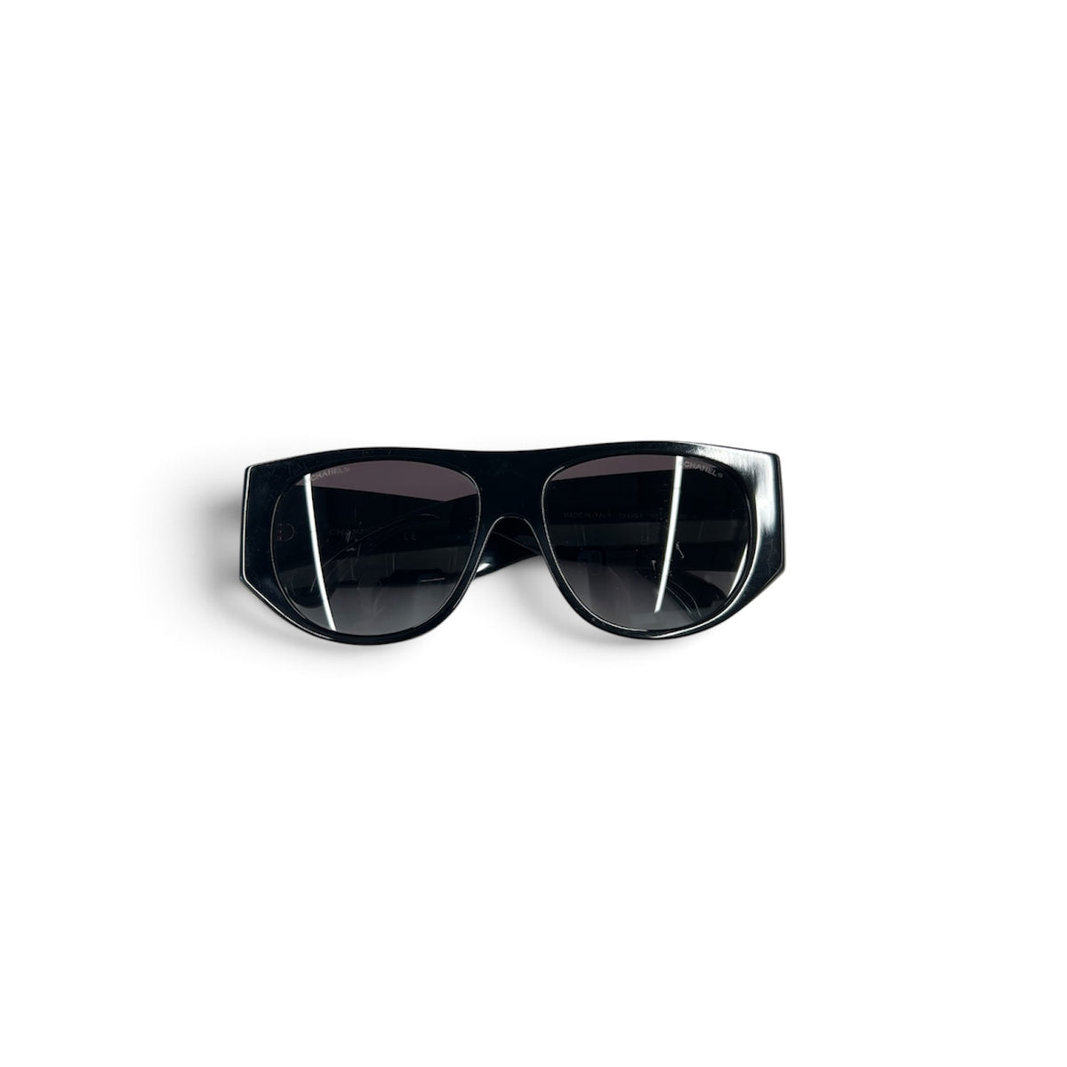 CHANEL Sunglasses 71465A Black Stain/Scratch Rank (BC)