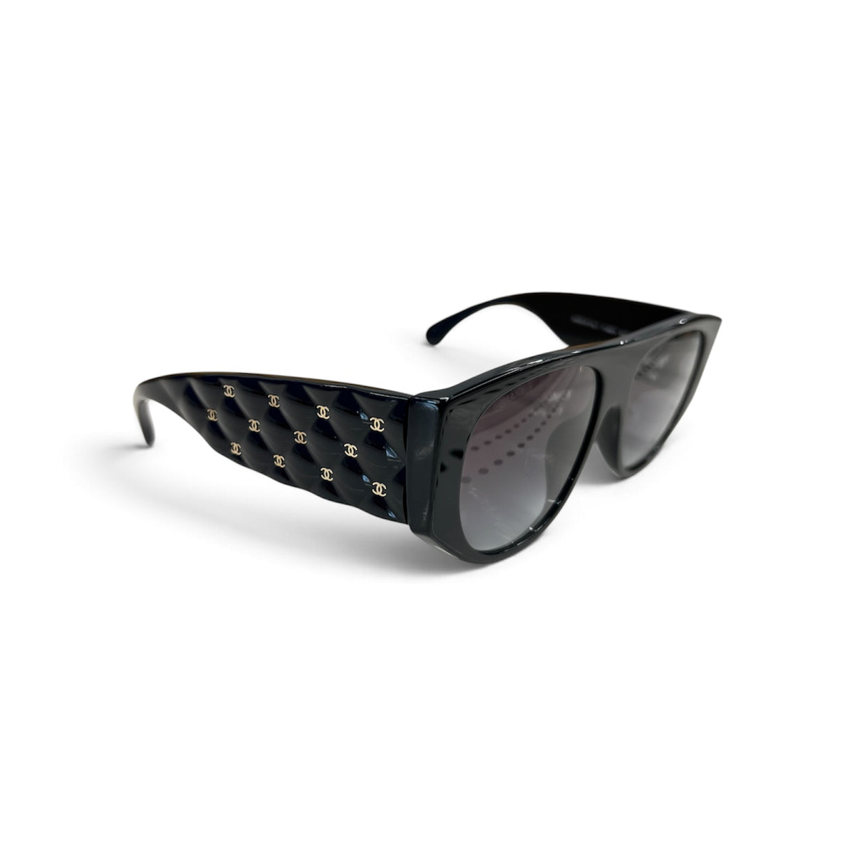 CHANEL Sunglasses 71465A Black Stain/Scratch Rank (BC)