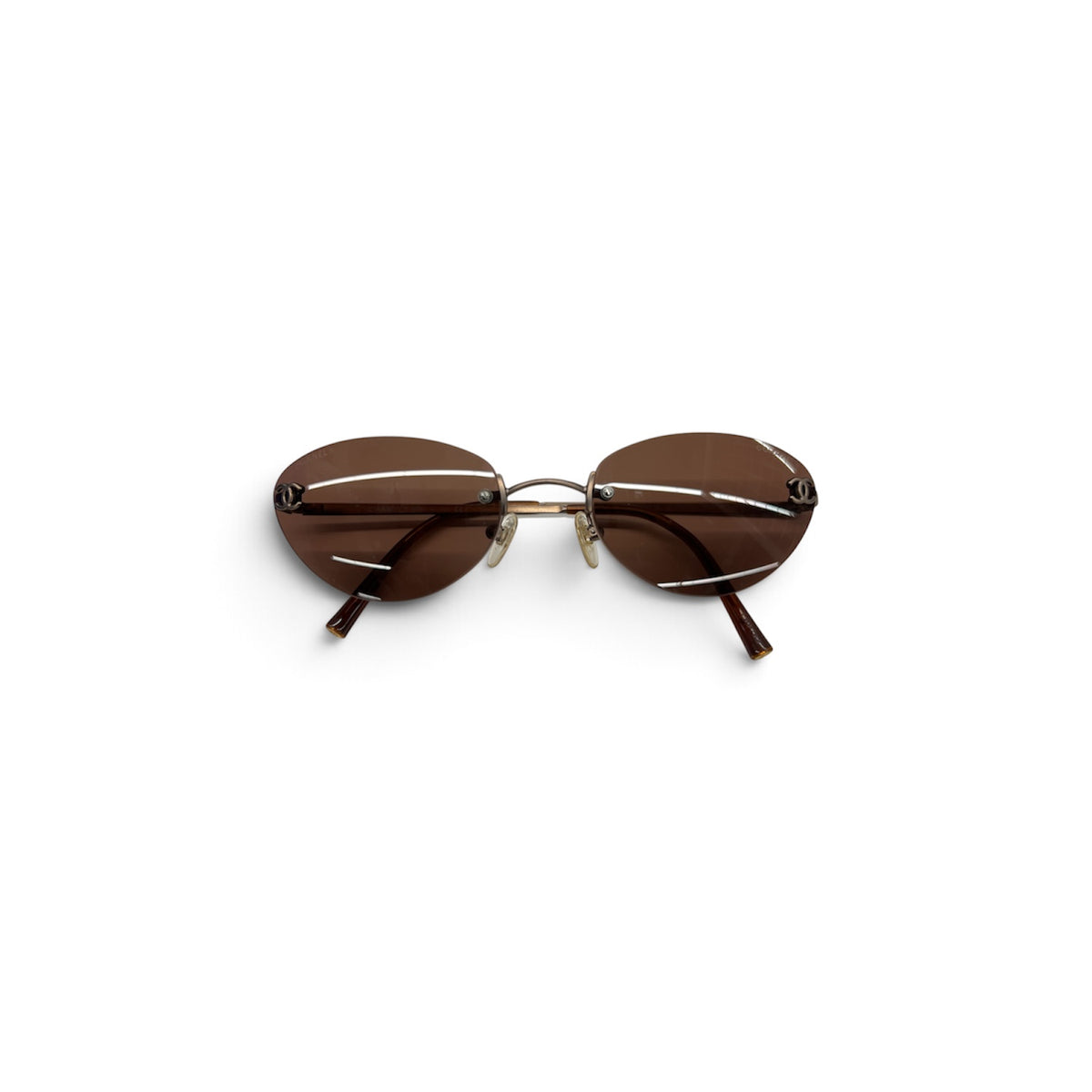 CHANEL Sunglasses 4003 Brown Rank(B)